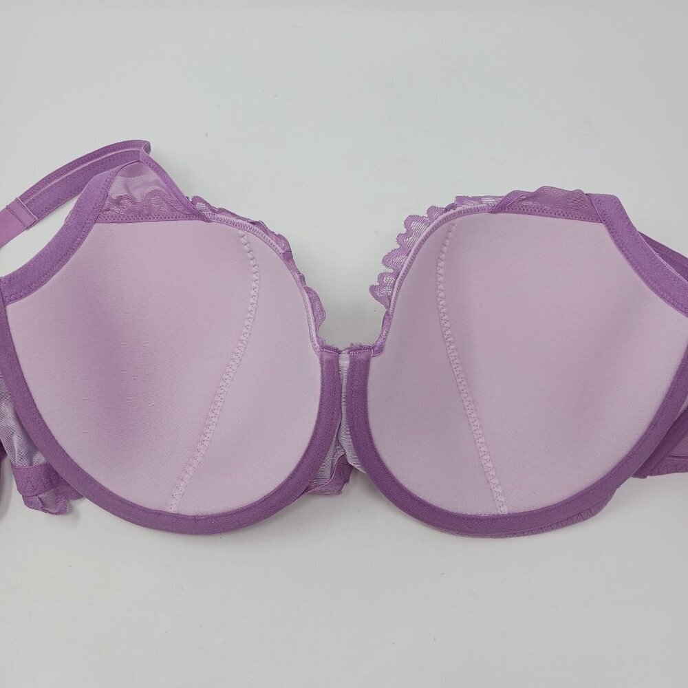 FINAL PRICE Adore Me Purple Lace Underwire Bra 44D - Picture 5 of 8